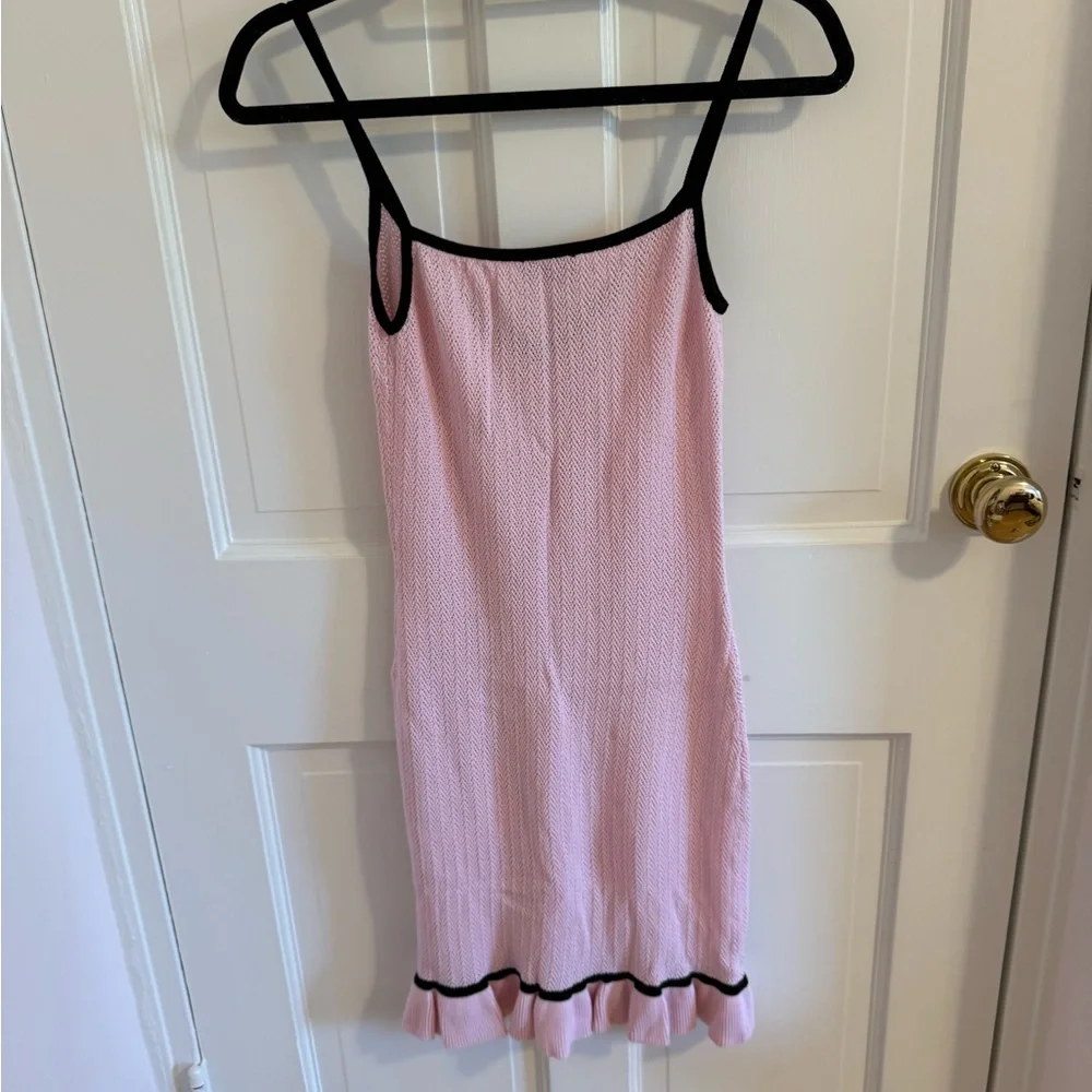 MAJORELE Alessie Mini Dress in Light Baby Pink - Picture 7 of 10